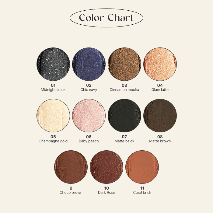 DOUBLE EFFECT WATERPROOF EYE PENCIL (11 warna)