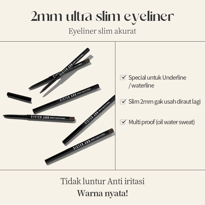 PERFECT SLIM EYE PENCIL (2 warna)