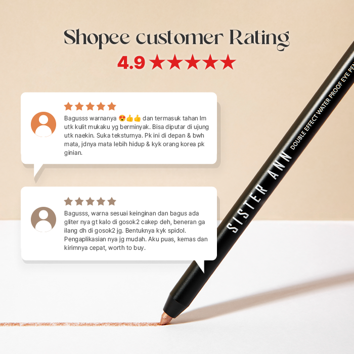 DOUBLE EFFECT WATERPROOF EYE PENCIL (11 warna)