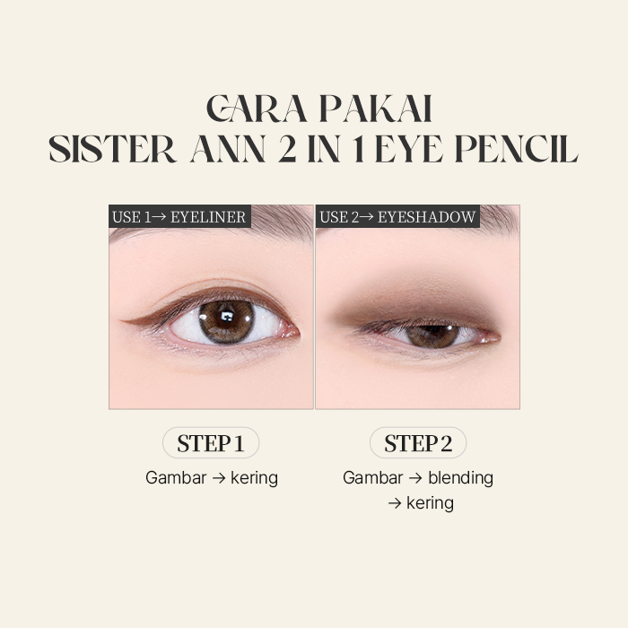 DOUBLE EFFECT WATERPROOF EYE PENCIL (11 warna)